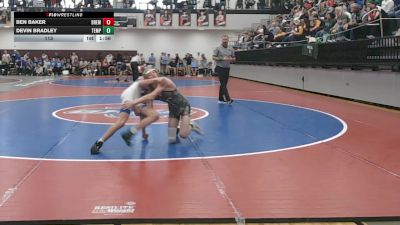 113 lbs 2nd Wrestleback (16 Team) - Ben Baker, Bremen vs Devin Bradley, Temple