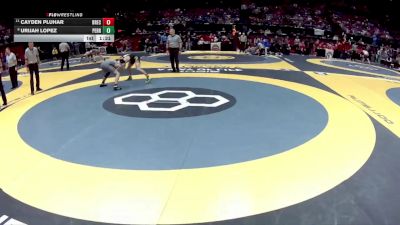 D1-132 lbs Champ. Round 1 - Cayden Pluhar, Brecksville vs Urijah Lopez, Perrysburg