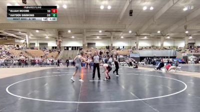 A 165 lbs Semifinal - Hayden Simmons, Carter High School vs Elijah Moore, Tennessee High School