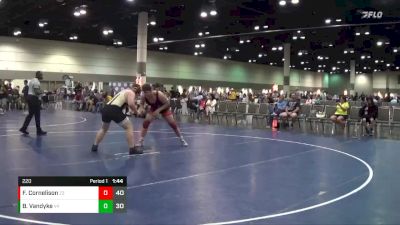 220 lbs Round 4 (16 Team) - Frank Cornelison, Red Knights vs Brody Vandyke, Montana Laurel