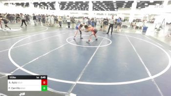 120 lbs Consi Of 8 #1 - Alexander Apio, Golden Back MRTC vs Fabian Carrillo, Bagdad Sultans