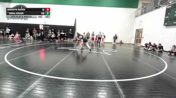 110 lbs 5th Place Match - Addisyn Gates, GI Grapplers vs Drea Kruse, The Best Wrestler