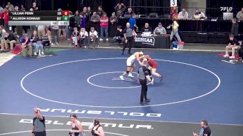 190 lbs Quarterfinal - Lillian Penn, Sioux Falls Roosevelt vs Allison Konrad, Watertown