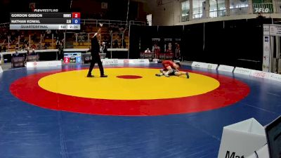 65kg Quarterfinal - Gordon Gibson, Burnaby Mountain Wrestling Club vs Nathan Kowal, Saskatoon Junior Huskies