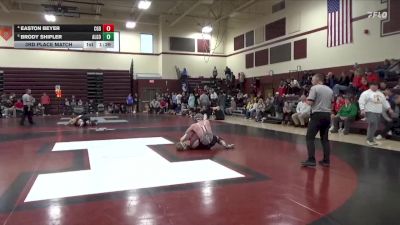 190 lbs 3rd Place Match - Brody Shipler, Algona vs Easton Beyer, Clarion-Goldfield-Dows