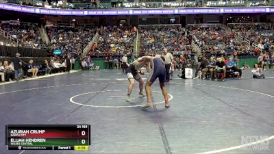 2A 165 lbs Cons. Round 1 - Azuriah Crump, North Pitt vs Elijah Hendren, Wilkes Central