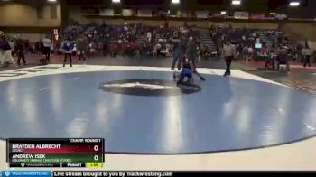 106 lbs Champ. Round 1 - Brayden Albrecht, Legacy vs Andrew Isek, Colorado Springs Christian School