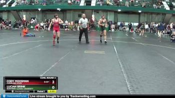 133 lbs Cons. Round 2 - Cody Moosman, Cleveland State vs Lucian Brink, Northern Illinois University