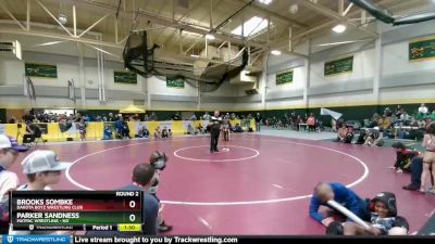 35 lbs Round 2 - Brooks Sombke, Dakota Boyz Wrestling Club vs Parker Sandness, MATPAC Wrestling - ND