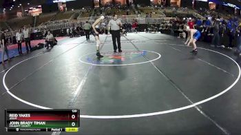 120 lbs Champ. Round 1 - John Brady Timan, Colquitt County vs Reid Yakes, Jesuit