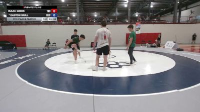 55 kg 7th Place Match - Isaac Gibbs, Tiger Wrestling Club vs Easton Mull, Clarion RTC