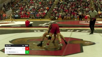 157 lbs Round Of 16 - Doug Zapf, Penn vs Chase McCollum, Franklin & Marshall