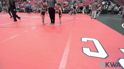 46-49 lbs Rr Rnd 4 - Moslee Coggins, Blackwell Wrestling Club vs Lenora Goodfox, Pawhuska Elks Takedown