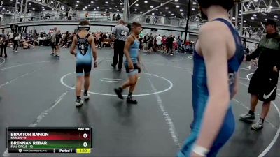 88 lbs Round 7 (8 Team) - Brennan Rebar, Full Circle vs Braxton Rankin, Kraken