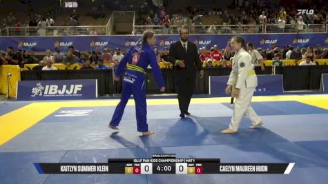 Kaitlyn Summer Klein vs Caelyn Maureen Huon 2026 Pan Kids Jiu-Jitsu IBJJF Championship