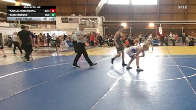 106 lbs Semifinal - Chace Armstrong, Mayo Quanchi vs Luis Estevez, Savage Wrestling Academy, Oceanside Hs