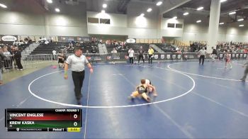 70 lbs Champ. Round 1 - Krew Kaska, IA vs Vincent Englese, IL