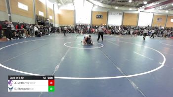 144 lbs Consi Of 8 #2 - Andrew McCarthy, Mt. Hope vs Dylan Sherman, Fairfield Ludlowe