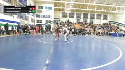 130 lbs 3rd Place Match - Keimora Strand, Mira Mesa vs Sophia Fodera, Poway