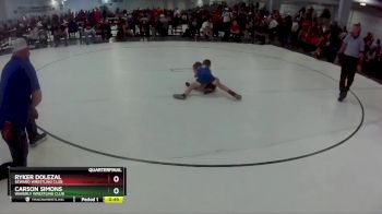 20 lbs Quarterfinal - Carson Simons, Waverly Wrestling Club vs Ryker Dolezal, Seward Wrestling Club