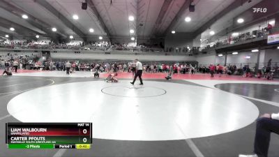 100 lbs Cons. Round 3 - Carter Pfouts, Maysville Youth Wrestling-AA vs Liam Walbourn, Unaffiliated