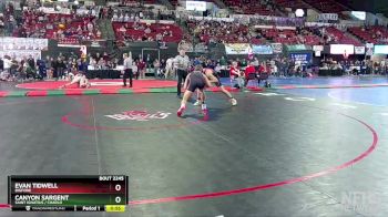 Cons. Round 2 - Evan Tidwell, Bigfork vs Canyon Sargent, Saint Ignatius / Charlo