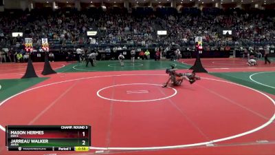 96 lbs Champ. Round 3 - Jarreau Walker, AWRA vs Mason Hermes, EWC3