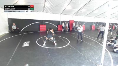 140 lbs Cons. Round 3 - Alyvia Jeha, Canyon High School vs Sara Garcia, Murrieta Mesa