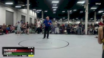 56 lbs Round 9 (10 Team) - CJ Burns, Rangers WC vs Cullen Boyles, Smyrna Wrestling