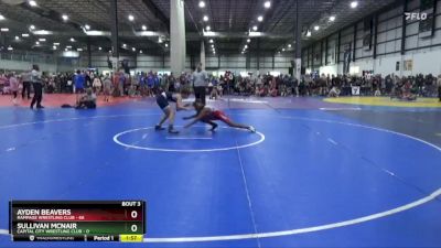 100 lbs Round 2 (4 Team) - Ayden Beavers, RAMPAGE WRESTLING CLUB vs Sullivan McNair, CAPITAL CITY WRESTLING CLUB