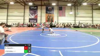 85 lbs Round Of 16 - Nico Kapusta, Young Guns Blue vs Izaya Schickley, Buffalo Valley Black MS