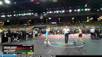 145 lbs Champ. Round 2 - Michael Kersey, First Baptist (Naples) vs Luke Cusachs, Archbishop Rummel