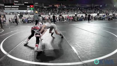 80 lbs Consi Of 16 #2 - Michael Robison, Skiatook Youth Wrestling vs Maddix Spencer, Keystone Kids Wrestling Club
