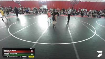 110-120 lbs Round 2 - Arley Vaughan, Wisconsin vs Ember Zupanc, Wisconsin