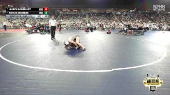 G6A-120 lbs 3rd Place Match - Ashlyn Masters, PRYOR (Girls) vs Lauren Rodriguez, NOBLE (Girls)