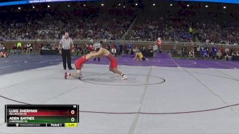 D3-138 lbs Quarterfinal - Aden Baynes, Laingsburg HS vs Luke Sherman, Millington HS