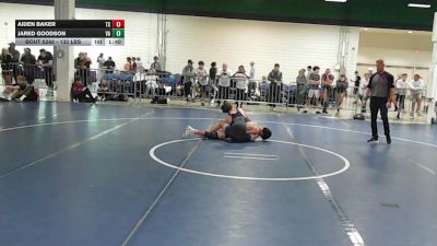 132 lbs Consi Of 32 #1 - Aiden Baker, TX vs Jared Goodson, VA