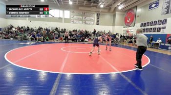 113 lbs Semifinal - Michaelray Abeyta, Deering vs Dominic Simpson, Belfast High School