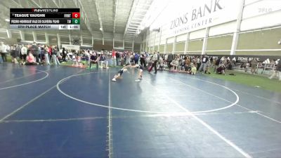 63 lbs 5th Place Match - Teague Vaughn, Hawk Wrestling Club vs Pedro Henrique Vale De Oliveira Filho, Timpanogos Wrestling