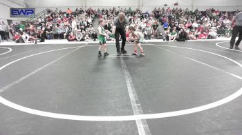 40-43 lbs Quarterfinal - Lux Martin-McGowan, Brushy Wrestling Club vs Ainslee Reed, Van Buren Matdawgs