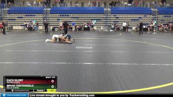 120 lbs Quarterfinal - Zach Glory, Gilman School vs Bryan Santangelo, Bullis School