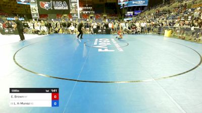 138 lbs Cons 32 #1 - Elijah Brown, NY vs Landen Kocher-Munoz, KS