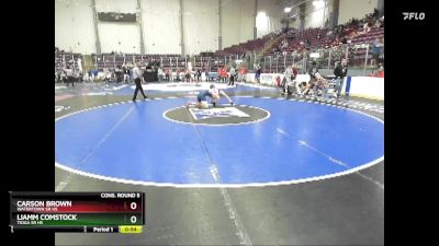 108 lbs Cons. Round 5 - Liamm Comstock, Tioga Sr HS vs Carson Brown, Watertown Sr HS