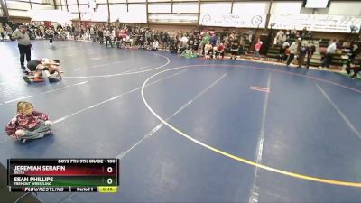 100 lbs Cons. Round 3 - Jeremiah Serafin, Delta vs Sean Phillips, Fremont Wrestling