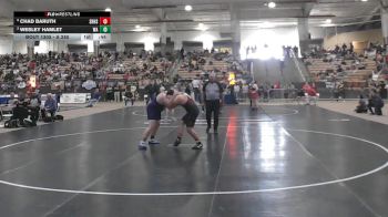 A 285 lbs Cons. Round 2 - Wesley Hamlet, Watertown High School vs Chad Baruth, Spring Hill High School