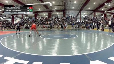 100 lbs Cons. Semi - Bronwynn Garrett, Fernley vs Kaela Barrientos, Coronado