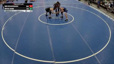 150 lbs Quarterfinals (8 Team) - Bryce Kunz, Central City vs Ben Bouaphakeo, Bennington