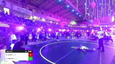 66 lbs Rr Rnd 2 - Keegan Clark, Team Champs vs Harper Martin, Elevate Wrestling Academy