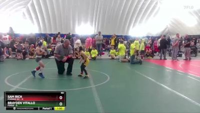 44 lbs Round 2 (8 Team) - Sam Rich, Phoenix WC vs Brayden Vitallo, FORGE