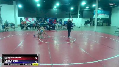 136 lbs Round 1 (8 Team) - Croix Gudenkauf, Iowa vs Lincoln Snell, Connecticut